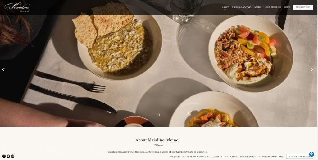 20+ Best One Page Restaurant Websites (2024) | UpMenu