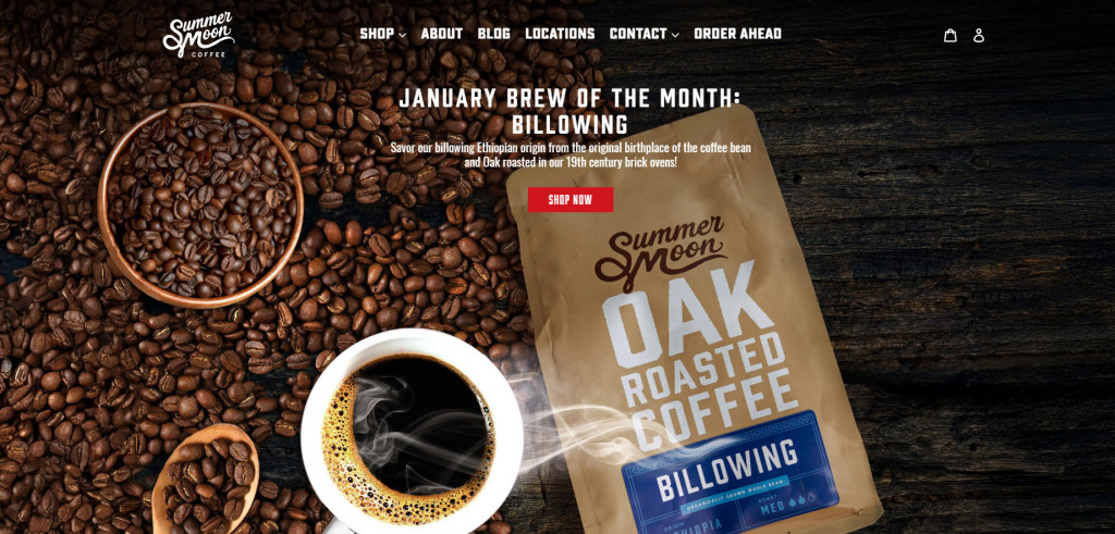 best coffee shop websites summer moon coffee