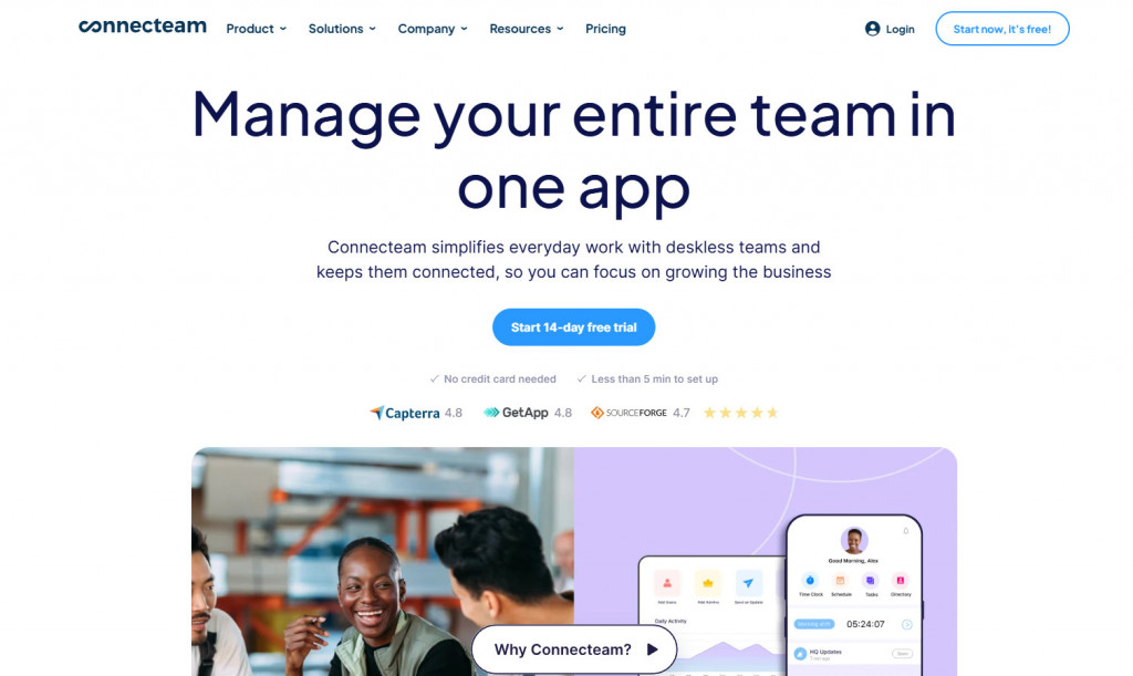 restaurant scheduling app connecteam