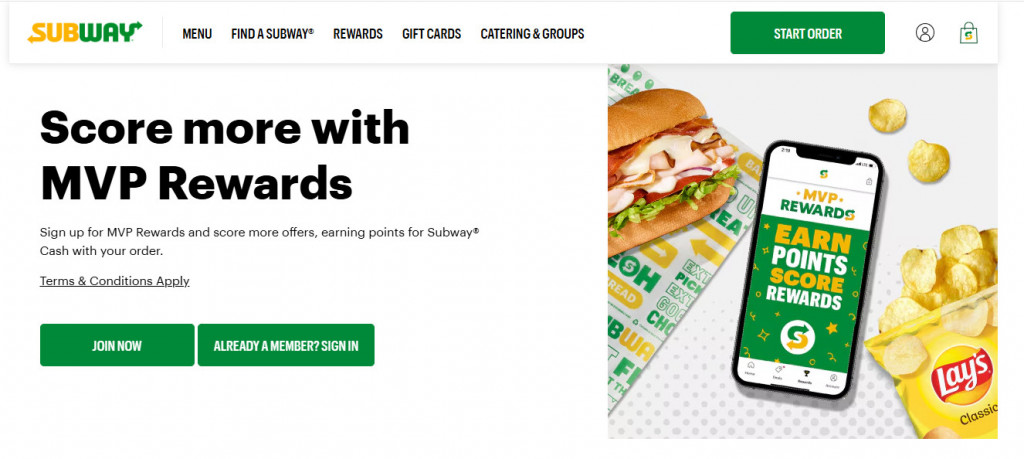 restaurant loyalty programs subway