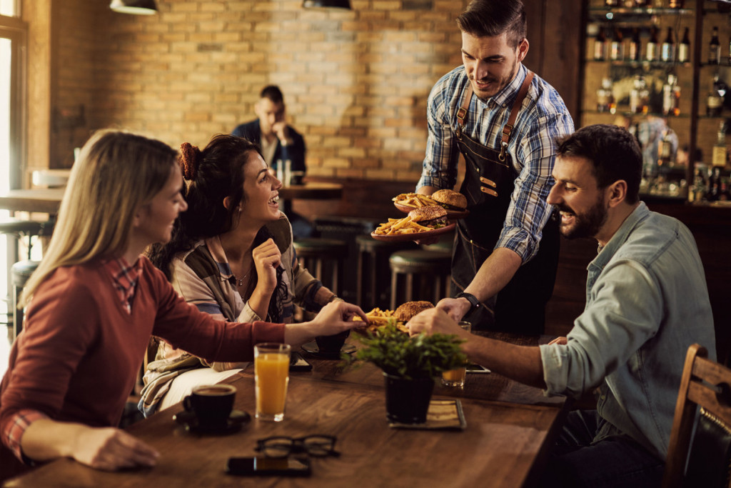 table turnover rate - restaurant guests at a table