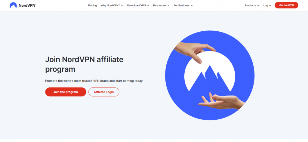 saas affiliate programs - NordVPN