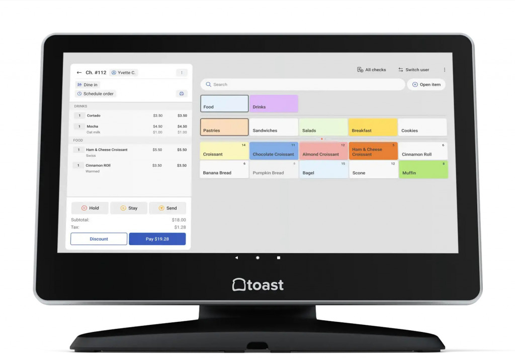 types of pos systems - cloud based pos system toast