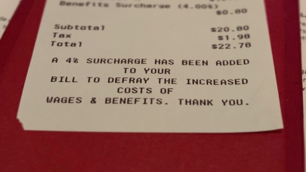 what is a surcharge at a restaurant restaurant surcharge